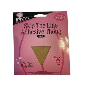 Hollywood Fashion Secrets Skip The Line Adhesive Thong XS-S Reusable No-Line Str